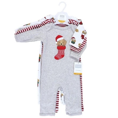 Hudson Baby Unisex Baby Cotton Coveralls, Christmas Dog 1 Hudson Baby Unisex Baby Cotton Coveralls, Christmas Dog