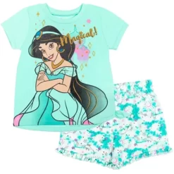 Disney Frozen Moana Princess Rapunzel Snow White Raya And The Last Dragon Baby Girls Peplum T-Shirt And French TerryShorts Outfit Set Infant -Baby Nest Deals Store GUEST 57bb86be 860a 4bad bc32 b8eceea37bad