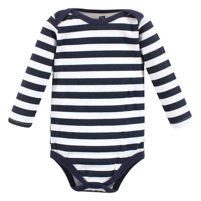 Hudson Baby Unisex Baby Cotton Long-Sleeve Bodysuits, Sports Stripes 8 Hudson Baby Unisex Baby Cotton Long-Sleeve Bodysuits, Sports Stripes - Image 8