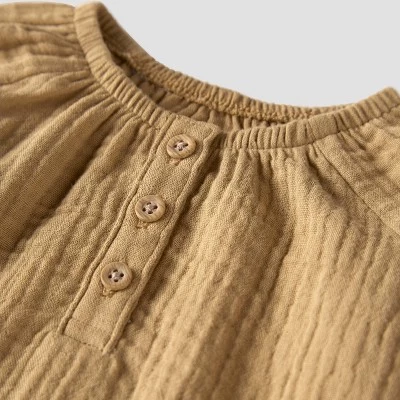 Little Planet By Carter's Baby 2pc Honey Oak Gauze Top And Bottom Set - Beige 2 Little Planet By Carter's Baby 2pc Honey Oak Gauze Top And Bottom Set - Beige - Image 2