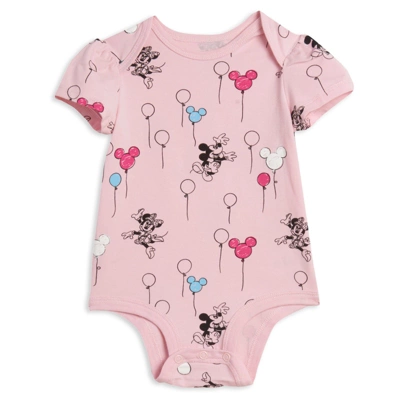 Disney Minnie Mouse Baby Girls 3 Pack Cuddly Short Sleeve Bodysuits 2 Disney Minnie Mouse Baby Girls 3 Pack Cuddly Short Sleeve Bodysuits - Image 2