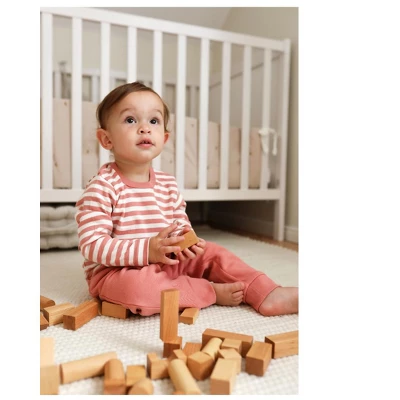 Stellou & Friends Cotton Pink And White 3 Piece Clothing Set For Newborns, Babies And Toddlers 3 Stellou & Friends Cotton Pink And White 3 Piece Clothing Set For Newborns, Babies And Toddlers - Image 3