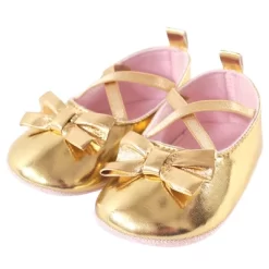 Little Treasure Baby Girl Cotton Bodysuit, Pant And Shoe 3pc Set, Princess Of Everything