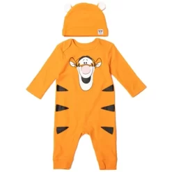 Disney Classics Winnie The Pooh Lion King Tigger Mickey Mouse Minnie Mouse Bambi Cosplay Snap Coverall And Hat Newborn To Infant -Baby Nest Deals Store GUEST 60d3296a d699 4d98 a76b 755d44fd3fd2