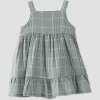 Little Planet By Carter's Baby Spring Plaid Gauze Dress - Green