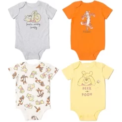 Disney Winnie The Pooh Tigger Winnie The Pooh Baby 4 Pack Snap Bodysuits Newborn To Infant -Baby Nest Deals Store GUEST 62dd7876 d2bd 45eb ab79 00d76779e35d
