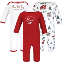 Hudson Baby Unisex Baby Cotton Coveralls, North Pole -Baby Nest Deals Store GUEST 633772fa 8c3a 4ded aaf3 949e07557ab3