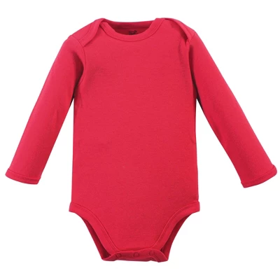 Touched By Nature Baby Girl Organic Cotton Long-Sleeve Bodysuits 5pk, Poppy 3 Touched By Nature Baby Girl Organic Cotton Long-Sleeve Bodysuits 5pk, Poppy - Image 3