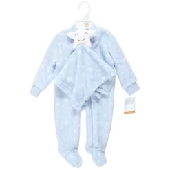 Hudson Baby Infant Boy Flannel Plush Sleep And Play And Security Toy, Boy Star