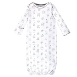 Touched By Nature Organic Cotton Gowns, Cactus, Preemie-Newborn