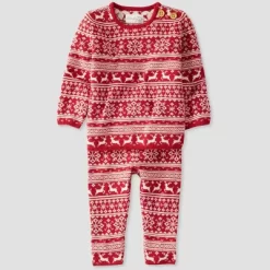 Little Planet By Carter’s Baby 2pc Fair Isle Top And Bottom Set - White/Red -Baby Nest Deals Store GUEST 6d555c5f dfe0 4b9a b1cf b4c8498e0f90