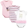 Little Treasure Baby Girl Cotton Bodysuits 3pk, Free Spirit