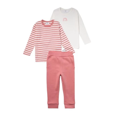 Stellou & Friends Cotton Pink And White 3 Piece Clothing Set For Newborns, Babies And Toddlers 1 Stellou & Friends Cotton Pink And White 3 Piece Clothing Set For Newborns, Babies And Toddlers