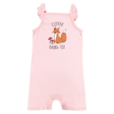 Touched By Nature Infant Girl Organic Cotton Rompers, Woodland Alphabet 2 Touched By Nature Infant Girl Organic Cotton Rompers, Woodland Alphabet - Image 2