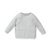 Hope & Henry Baby Raglan Button Sweater Set