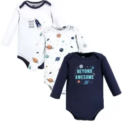 Hudson Baby Infant Boy Cotton Long-Sleeve Bodysuits, Space 3-Pack -Baby Nest Deals Store GUEST 7d6f0be1 6e2b 4585 9f00 8b5926428fec