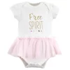 Little Treasure Baby Girl Cotton Bodysuits 5pk, Free Spirit