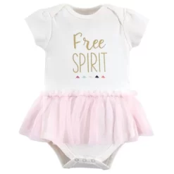 Little Treasure Baby Girl Cotton Bodysuits 5pk, Free Spirit