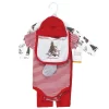 Hudson Baby Unisex Baby Cotton Layette Set, Christmas Forest