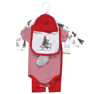 Hudson Baby Unisex Baby Cotton Layette Set, Christmas Forest 1 Hudson Baby Unisex Baby Cotton Layette Set, Christmas Forest