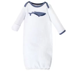 Touched By Nature Baby Organic Cotton Long-Sleeve Gowns 3pk, Blue Whale, 0-6 Months -Baby Nest Deals Store GUEST 83eaa715 9c3f 4df5 a4ea 5bf0dfa5f7fb