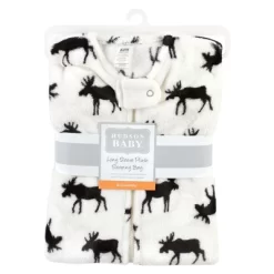Hudson Baby Plush Long-Sleeve Sleeping Bag, Sack, Blanket, Moose