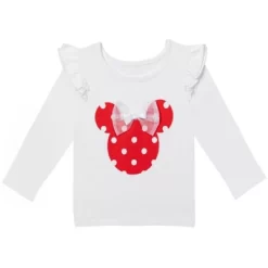 Disney Minnie Mouse Baby Girls T-Shirt Headband & Pant Set Newborn To Infant
