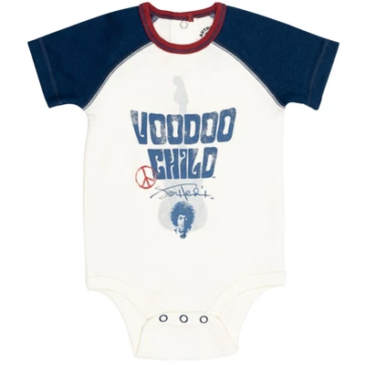 Jimi Hendrix 3 Pack Cuddly Short Sleeve Bodysuits Black/Yellow 3 Jimi Hendrix 3 Pack Cuddly Short Sleeve Bodysuits Black/Yellow - Image 3