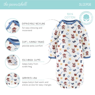 The Peanutshell Yellowstone 16-Piece Newborn Baby Layette Gift Set In Blue/Red, 0-3 Months 3 The Peanutshell Yellowstone 16-Piece Newborn Baby Layette Gift Set In Blue/Red, 0-3 Months - Image 3