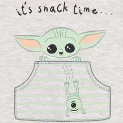 Star Wars The Mandalorian Baby Yoda Costume Short Sleeve Romper Oatmeal