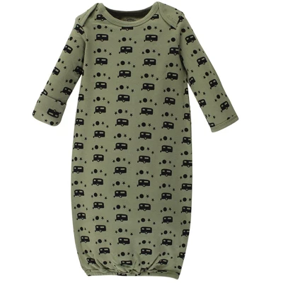 Luvable Friends Cotton Gowns, Happy Camper, Preemie/Newborn 2 Luvable Friends Cotton Gowns, Happy Camper, Preemie/Newborn - Image 2