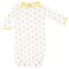 Luvable Friends Baby Unisex Cotton Gowns, Owl, 0-6 Months