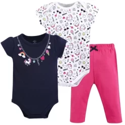 Little Treasure Baby Girl Cotton Bodysuit And Pant Set, Rainbow Charms -Baby Nest Deals Store GUEST 9388610a 0233 4d72 a9d5 eb5e00337793