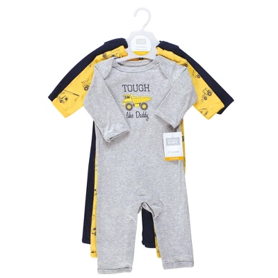 Hudson Baby Infant Boys Cotton Coveralls, Construction 1 Hudson Baby Infant Boys Cotton Coveralls, Construction