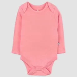 Honest Baby Girls' 10pk Rainbow Gems Organic Cotton Long Sleeve Bodysuit