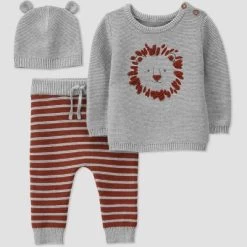 Carter's Just One You®️ Baby Boys' 3pc Lion Sweater & Bottom Set - Gray 17 Carter's Just One You®️ Baby Boys' 3pc Lion Sweater & Bottom Set - Gray -Baby Nest Deals Store GUEST 9ce46a30 3718 408f 9b2a fa4be3e57f7d