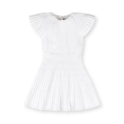 Hope & Henry Girls' Organic Cotton Short Flutter Sleeve Sweater Dress, Infant 7 Hope & Henry Girls' Organic Cotton Short Flutter Sleeve Sweater Dress, Infant - Image 7