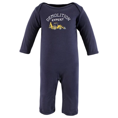 Hudson Baby Infant Boys Cotton Coveralls, Construction 3 Hudson Baby Infant Boys Cotton Coveralls, Construction - Image 3