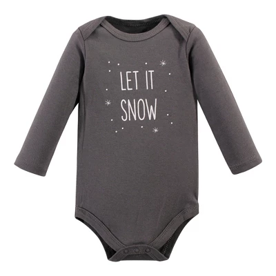 Hudson Baby Unisex Baby Cotton Long-Sleeve Bodysuits, Gray Penguin 4 Hudson Baby Unisex Baby Cotton Long-Sleeve Bodysuits, Gray Penguin - Image 4