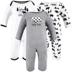 Hudson Baby Unisex Baby Cotton Coveralls, Baby Bear Gray Black 9 Hudson Baby Unisex Baby Cotton Coveralls, Baby Bear Gray Black -Baby Nest Deals Store GUEST a3b8214f c03d 4a43 977e ee6bd213af60
