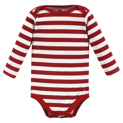 Hudson Baby Unisex Baby Cotton Long-Sleeve Bodysuits, Sports Stripes 6 Hudson Baby Unisex Baby Cotton Long-Sleeve Bodysuits, Sports Stripes - Image 6