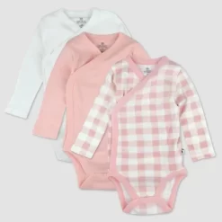 Honest Baby 3pk Side Snap Bodysuit - Pink -Baby Nest Deals Store GUEST a4e14045 e8db 4680 8cd2 3bcc49db4a6a