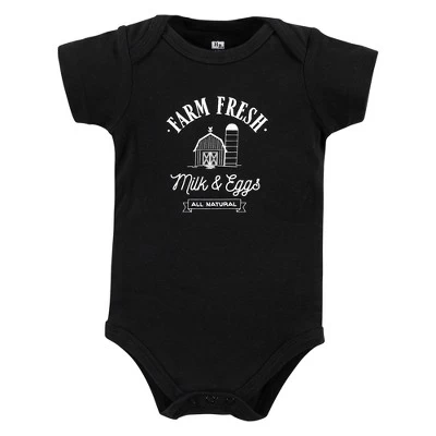 Hudson Baby Unisex Baby Cotton Bodysuits, Farm Friends 4 Hudson Baby Unisex Baby Cotton Bodysuits, Farm Friends - Image 4