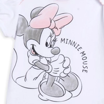 Disney Minnie Mouse Baby Girls 3 Pack Cuddly Short Sleeve Bodysuits 5 Disney Minnie Mouse Baby Girls 3 Pack Cuddly Short Sleeve Bodysuits - Image 5
