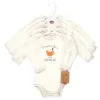 Touched By Nature Organic Cotton Long-Sleeve Bodysuits, Fall Food