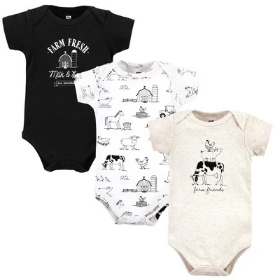 Hudson Baby Unisex Baby Cotton Bodysuits, Farm Friends 9 Hudson Baby Unisex Baby Cotton Bodysuits, Farm Friends - Image 9