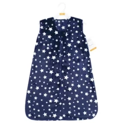 Hudson Baby Plush Sleeping Bag, Sack, Blanket, Navy Stars Sleeveless, 18-24 Months
