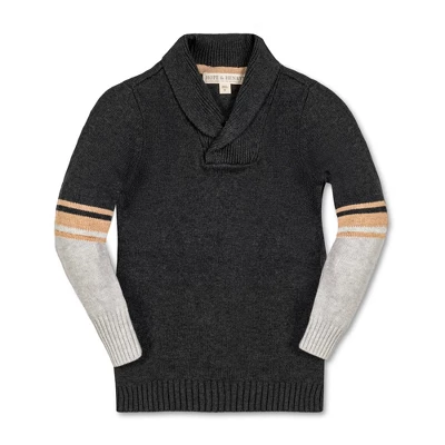 Hope & Henry Boys' Long Sleeve Striped Shawl Collar Sweater, Infant 6 Hope & Henry Boys' Long Sleeve Striped Shawl Collar Sweater, Infant - Image 6