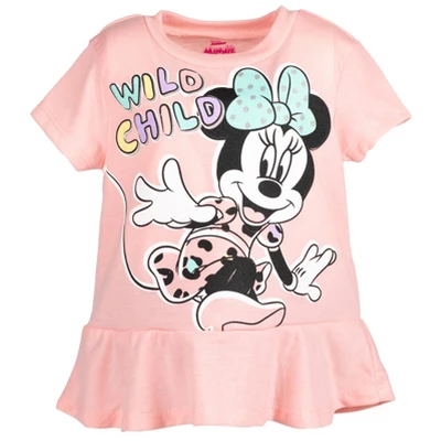 Mickey Mouse & Friends Minnie Mouse Baby Girls Graphic T-Shirt And Shorts Outfit Set Infant 2 Mickey Mouse & Friends Minnie Mouse Baby Girls Graphic T-Shirt And Shorts Outfit Set Infant - Image 2