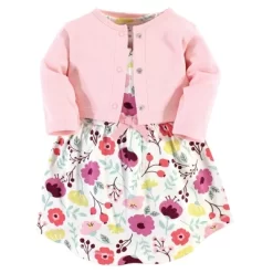 Touched By Nature Baby And Toddler Girl Organic Cotton Dress And Cardigan 2pc Set, Botanical -Baby Nest Deals Store GUEST b5f4afd4 2a11 404f 99dc 4760536535aa